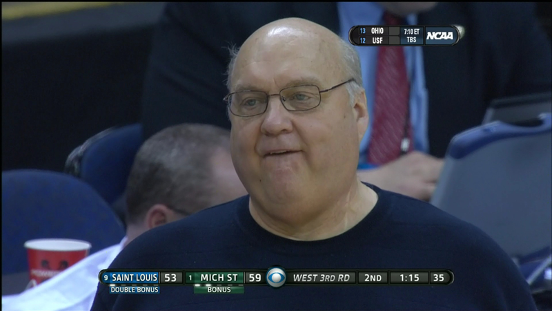 Illustration for article titled Sweetness Follows: Crazy-Faced Kansas Fan And The Other Mugs Of March Madness, Day Four